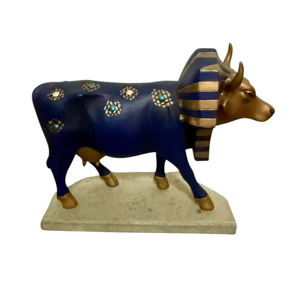 Cow Parade TUTANCOWMON Egyptian Pharaoh King Tut Figurine 2000